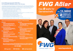 FWG Aßlar Kommunalwahl 2026 Flyer